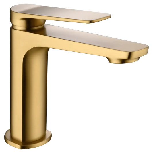 Single-Handle Basin Naples Brushed Gold | IMEX - Faucet