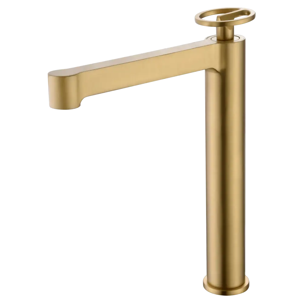 Single-Handle Basin Olimpo Brushed Gold | IMEX - Faucet
