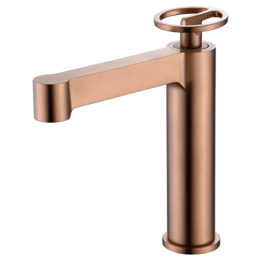 Single-Handle Basin Olimpo Brushed Rose Gold | IMEX - Faucet