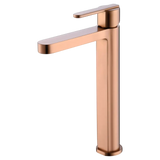 Monomando Lavabo Alto Roma Oro Rosa Cepillado