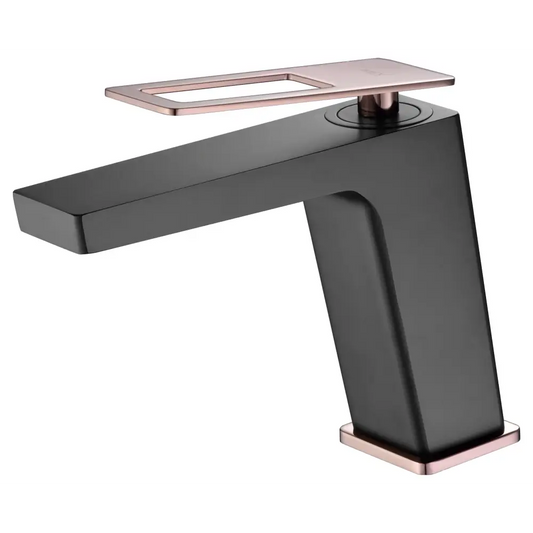 Single-Handle Basin Sweden Black Rose Gold | IMEX - Faucet