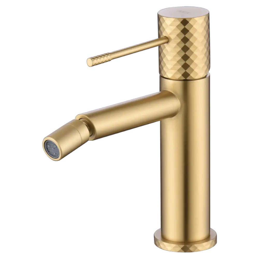 Single-Handle Bidet Genoa Brushed Gold | IMEX - Bidet