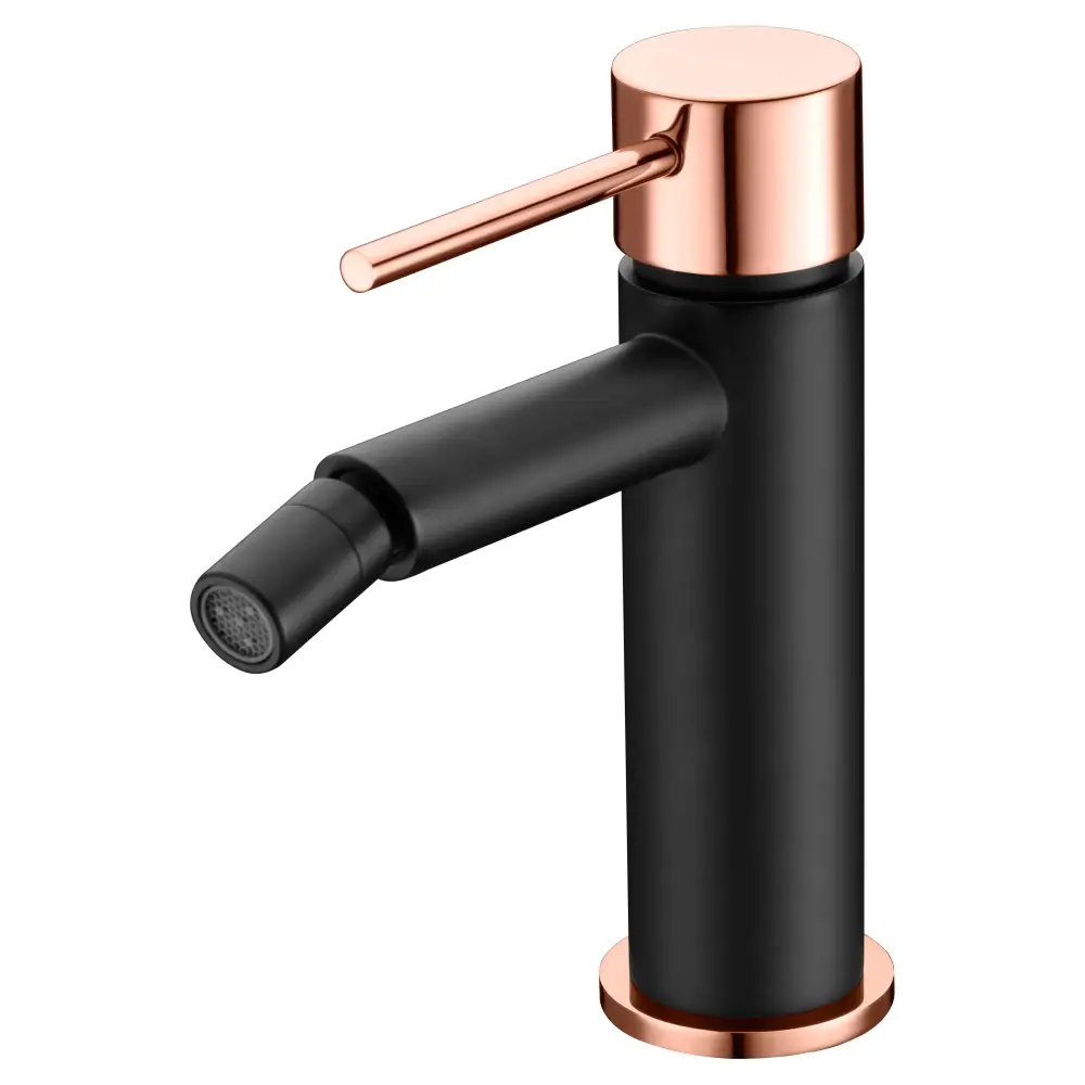 Single-Handle Bidet Milos Black Rose Gold | IMEX - Bidet
