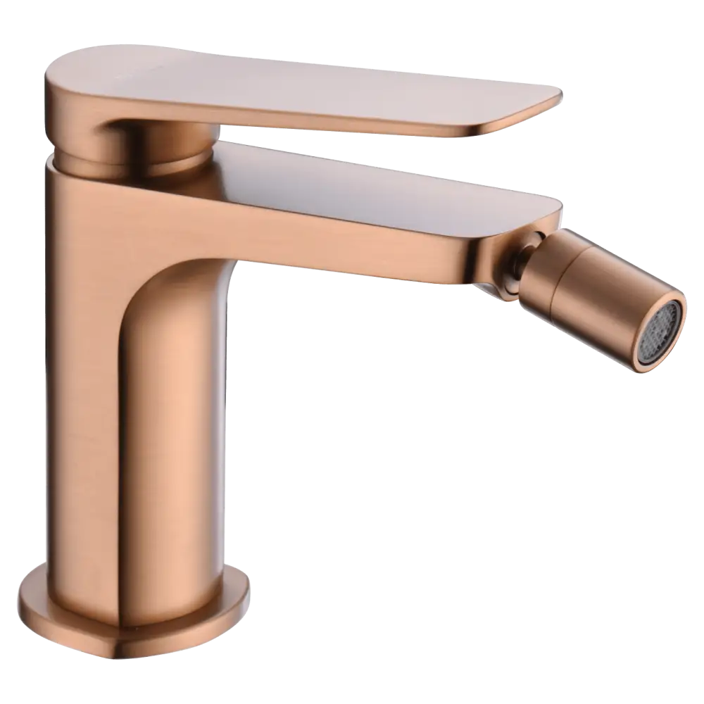 Single-Handle Bidet Naples Brushed Rose Gold | IMEX - Bidet