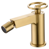 Single-Handle Bidet Olimpo Brushed Gold | IMEX - Bidet