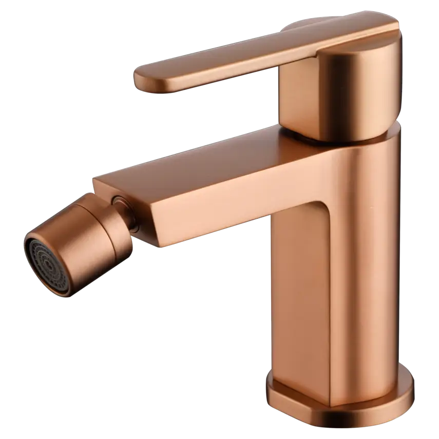 Monomando Bidé Roma Oro Rosa Cepillado