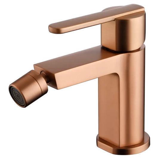 Monomando Bidé Roma Oro Rosa Cepillado