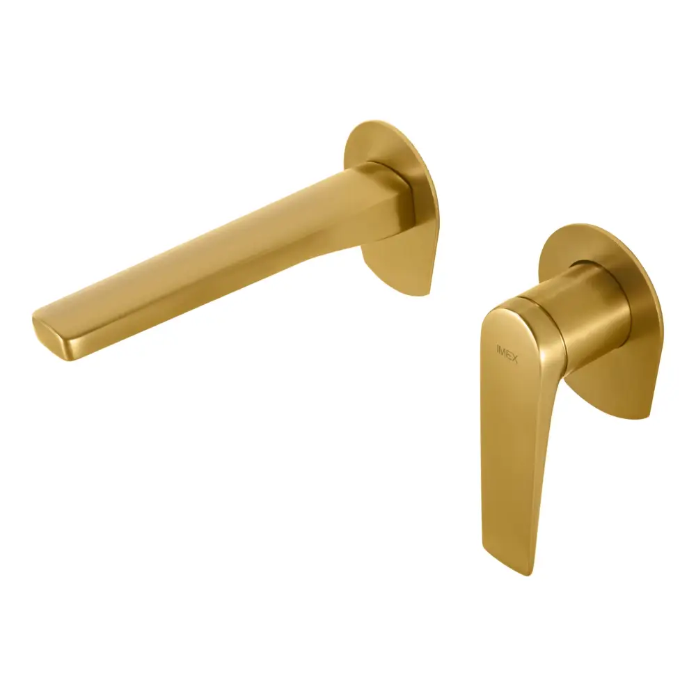 Single-Handle Concealed Basin Delos Brushed Gold | IMEX - Faucet
