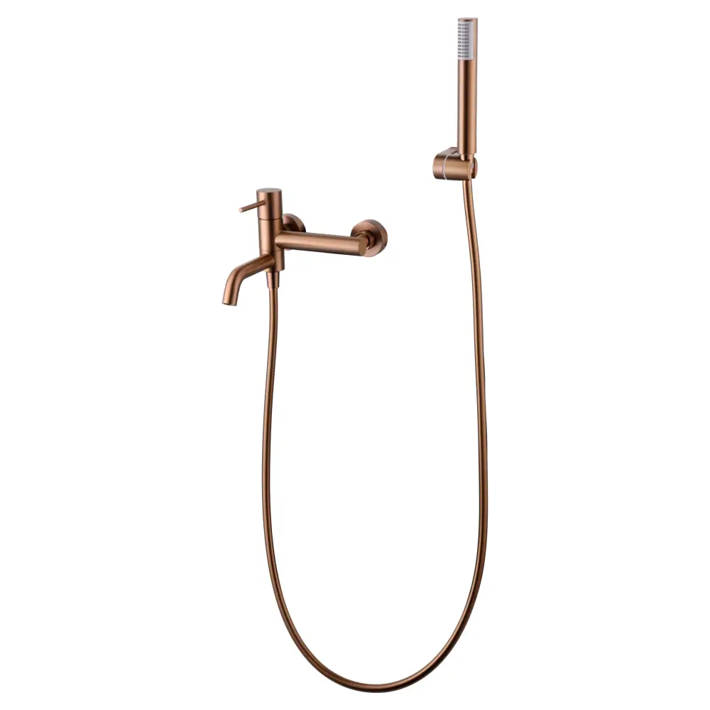 Single-Handle Kit Bath/Shower Monza Brushed Rose Gold | IMEX - Shower Set