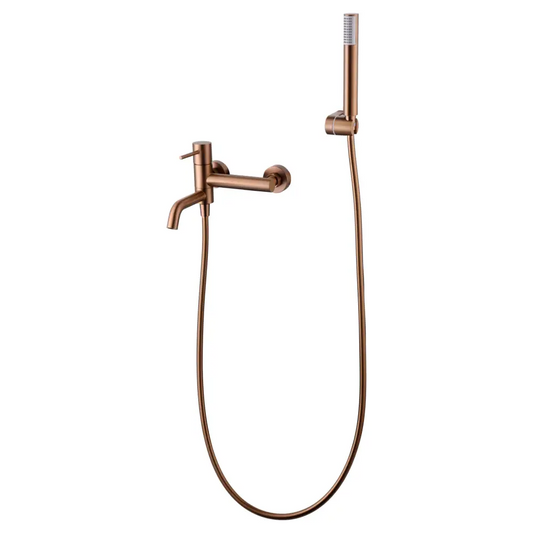 Single-Handle Kit Bath/Shower Monza Brushed Rose Gold | IMEX - Shower Set