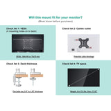 Single Monitor Desk Mount Arm silver