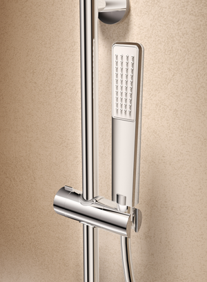 Brushed Rose Gold Concealed Single Lever Shower Set with Hand Shower TOSCANA, view 3