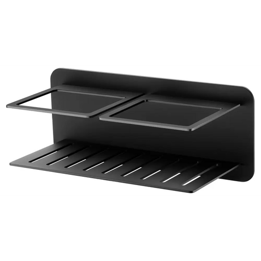 Soap Rack Frontal Iman Matte Black | IMEX - Bathroom Accessory