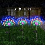 Solar LED Fireworks Lawn Lights - Floor Lamp