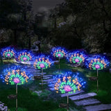 Solar LED Fireworks Lawn Lights - Floor Lamp