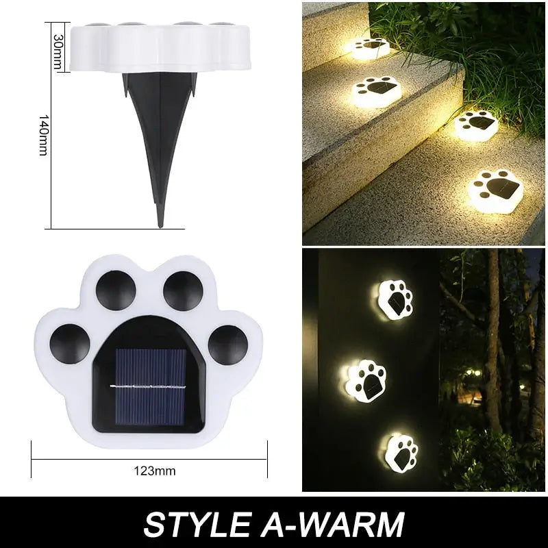 Solar Led Outdoor Waterproof Solar Animals Path Lamp - Style-A-Warm / 1pc - Wall Lamp