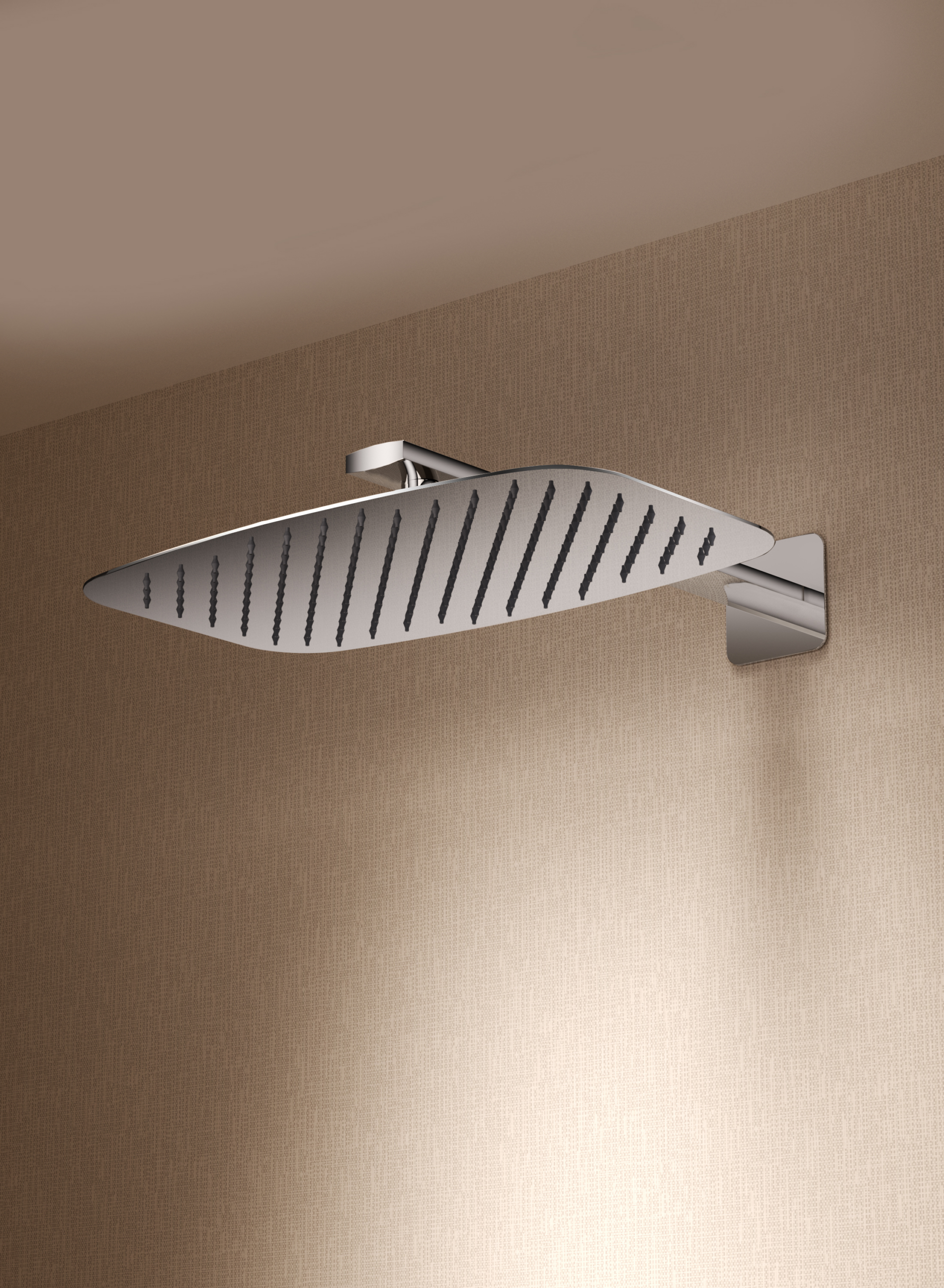 Brushed Rose Gold Concealed Single Lever Shower Set with Rain Head TOSCANA, view 4