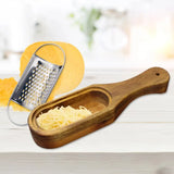 Stainless Steel Grater With Removable Wood Collector - Kitchen Utensils