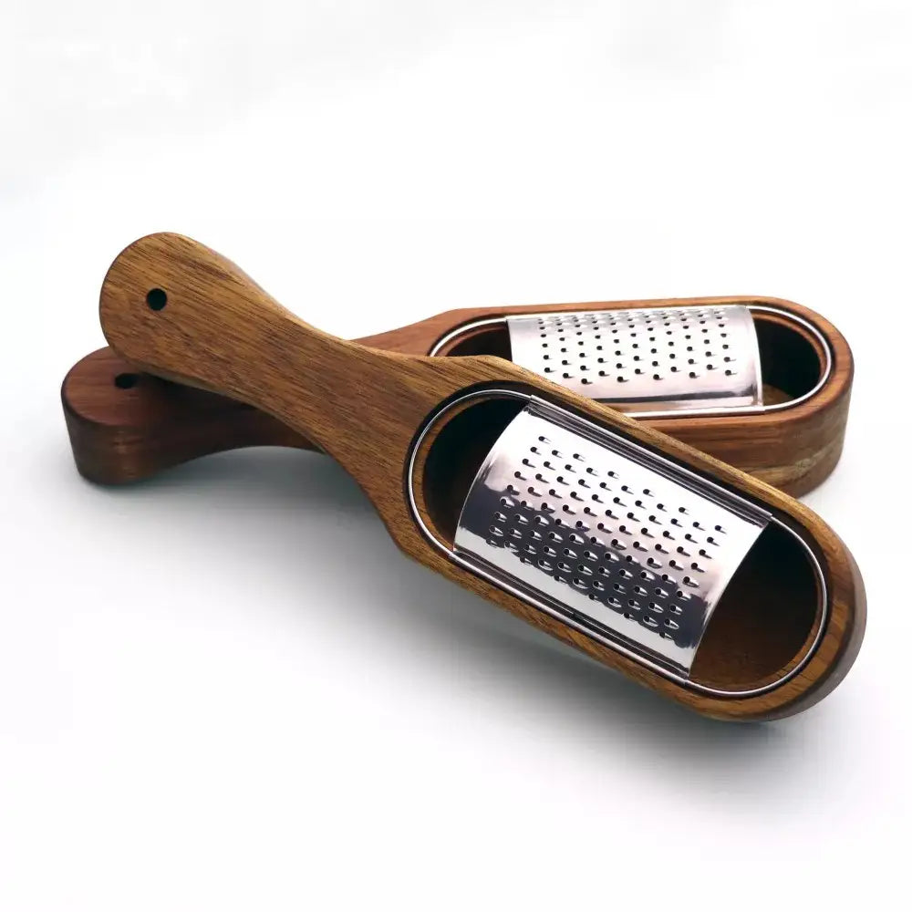 Stainless Steel Grater With Removable Wood Collector - Kitchen Utensils