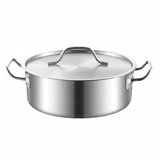 Stainless Steel Induction Glass Lid Thick Soup Pot - Cookware set