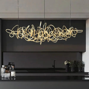 Stainless Steel Modern Luxury LED Ceiling Chandelier - Lamps