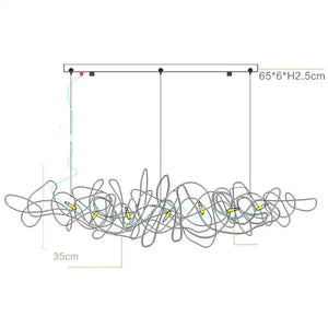 Stainless Steel Modern Luxury LED Ceiling Chandelier - Lamps