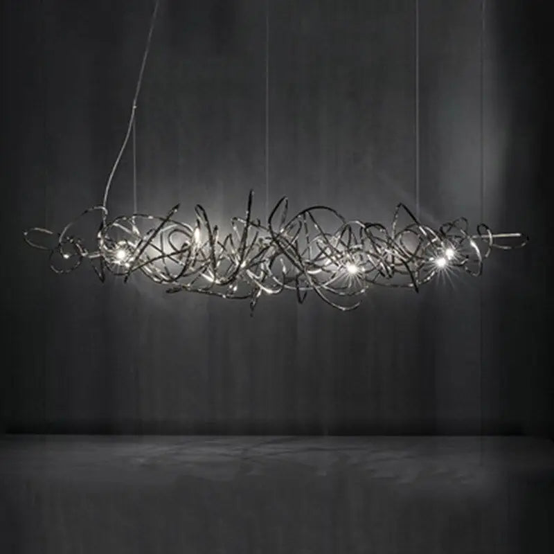 Stainless Steel Modern Luxury LED Ceiling Chandelier - Lamps