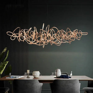 Stainless Steel Modern Luxury LED Ceiling Chandelier - Lamps