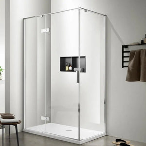 Stainless Steel Wall Inserted Double Shelves Storage - 13x13