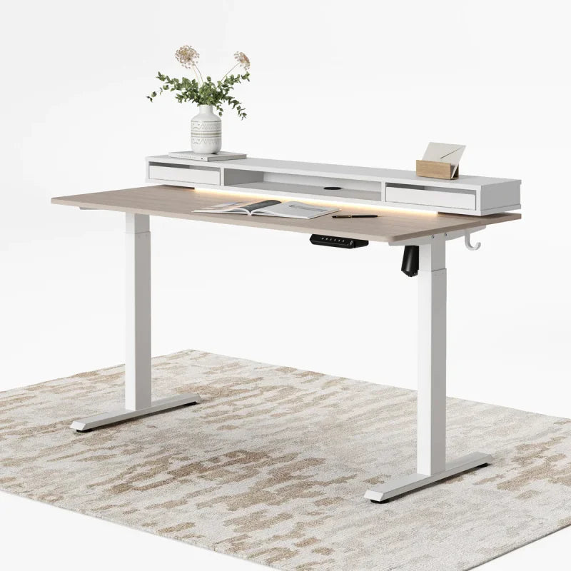 Standing Desk with Electric Height Adjustment and Floating