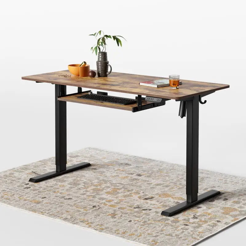 Standing Desk with Keyboard Tray - Desk