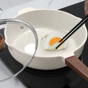 Stone Non Stick Glass Lid Frying Pan - Cookware set