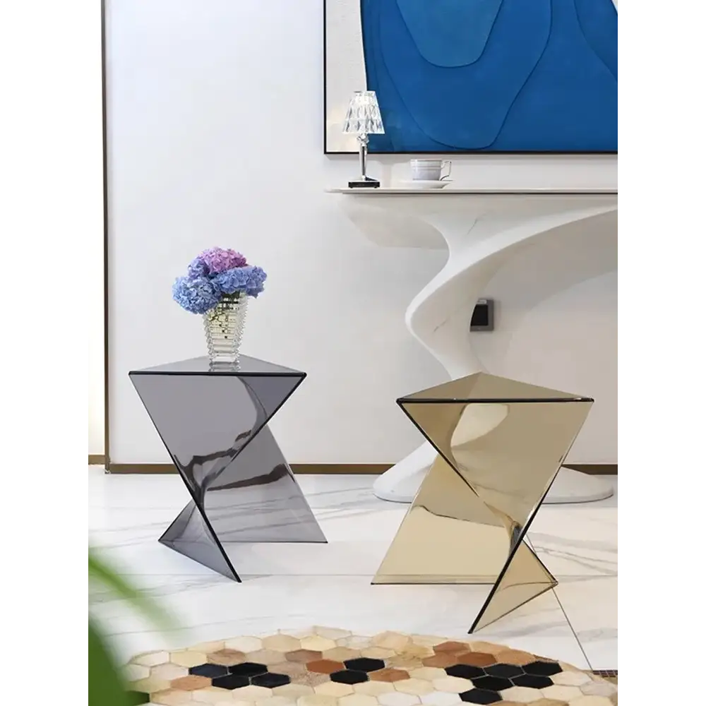 Triangular Modern Art Minimalist Side Tea Table - Multifunctional coffee table