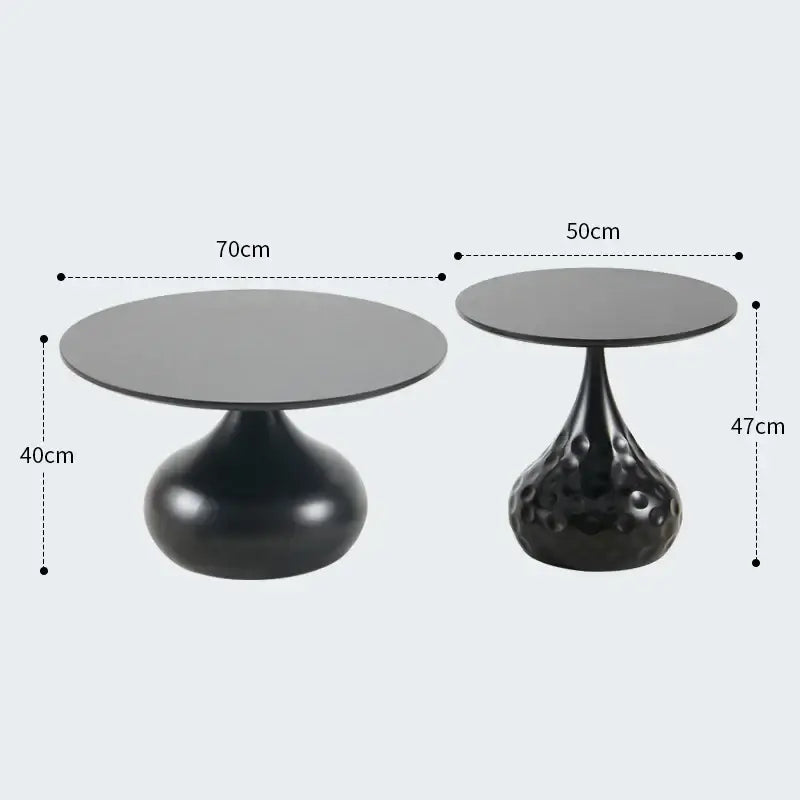 Stylish Round Modern Minimalist Center Side Coffee Table - Multifunctional coffee table