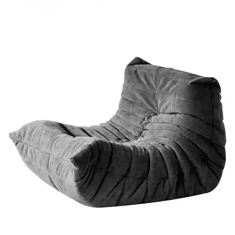 Suede Single Person Bean Bag Chair - Black - Chair