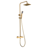 Thermostatic Shower Set Art Brushed Gold | IMEX - Shower Set
