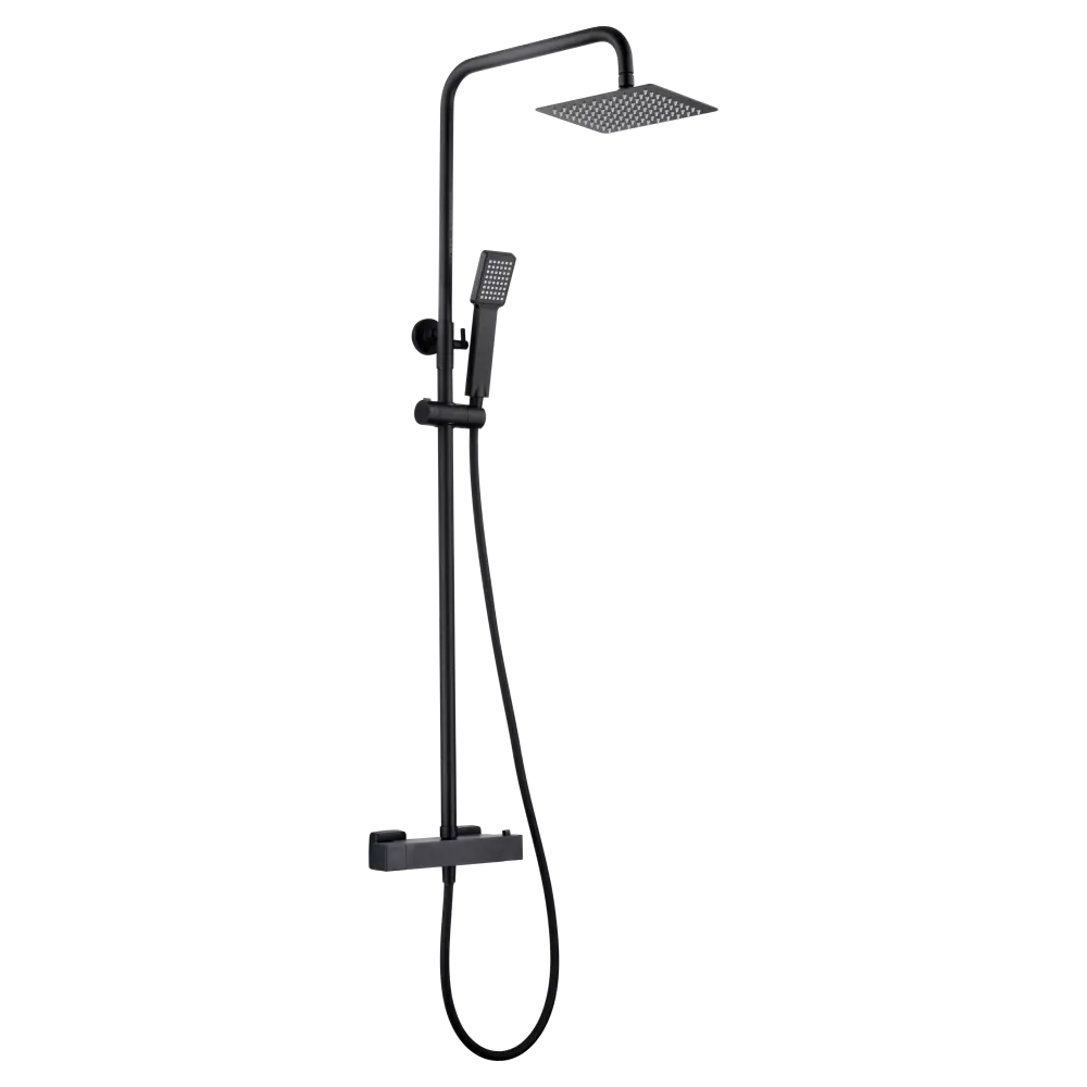 Thermostatic Shower Set Art Matte Black | IMEX - Shower Set