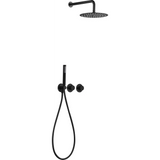 Conjunto Ducha Termostático Empotrado Assen Negro Mate - Shower Set