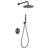 Thermostatic Shower Set Concealed Naples Black Gun | IMEX - Shower Set