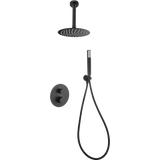 Thermostatic Shower Set Concealed Piamonte Neg | IMEX - Shower Set