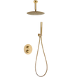 Conjunto Ducha Termostático Empotrado Salerno Oro Cepillado - Shower Set