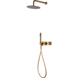 Conjunto Ducha Termostático Empotrado Tíbet Oro Rosa Cepilla - Shower Set