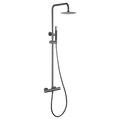 Thermostatic Shower Set Genoa Black Gun Metal | IMEX - Shower Set