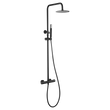 Thermostatic Shower Set Genoa Matte Black | IMEX - Shower Set
