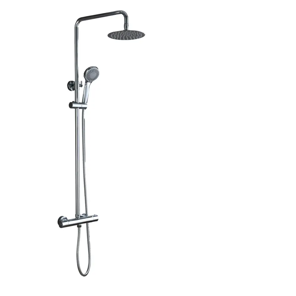 Conjunto De Ducha Termostático Kent Cromo - Shower Set