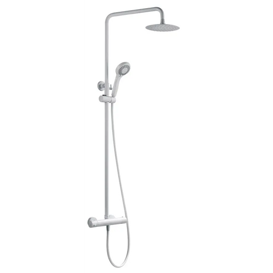 Conjunto De Ducha Termostático Kent Blanco Mate - Shower Set