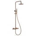 Thermostatic Shower Set Line Brushed Rose Gold | IMEX - Shower Set