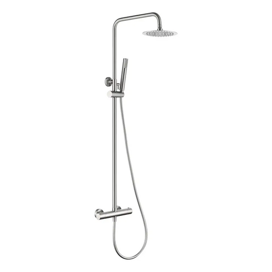 Thermostatic Shower Set Monza Brushed Nickel | IMEX - Shower Set