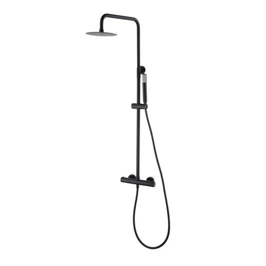 Thermostatic Shower Set Monza Matte Black | IMEX - Shower Set