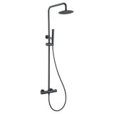 Thermostatic Shower Set Naples Black Gun Metal | IMEX - Shower Set